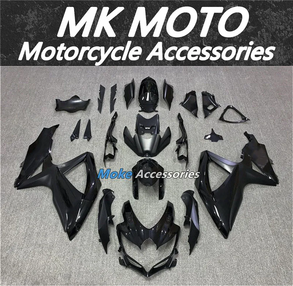 

Moke moto Motorcycle Fairings Kit Fit For gsxr600/750 2008 2009 2010 Bodywork Set High Quality ABS Injection NEW Black