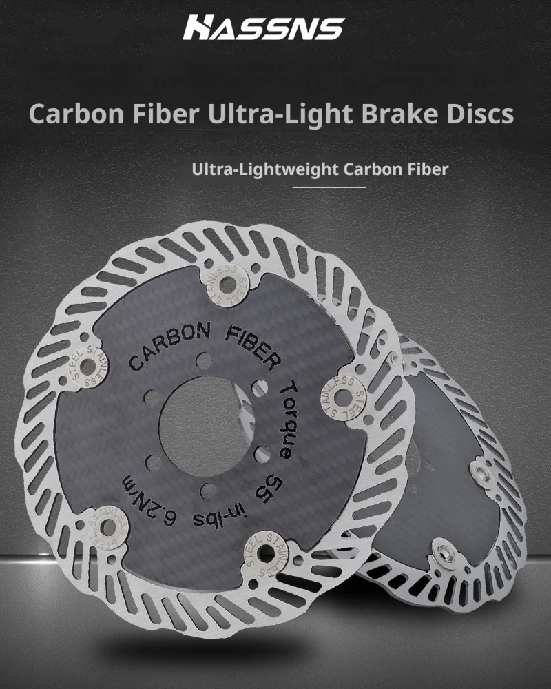 Carbon-Bremsscheibe 140/160mm Leichter Schwimmender Rotor 6-Loch & Center Lock Hochfeste Fahrrad-Bremsteile für MTB – Detail 1