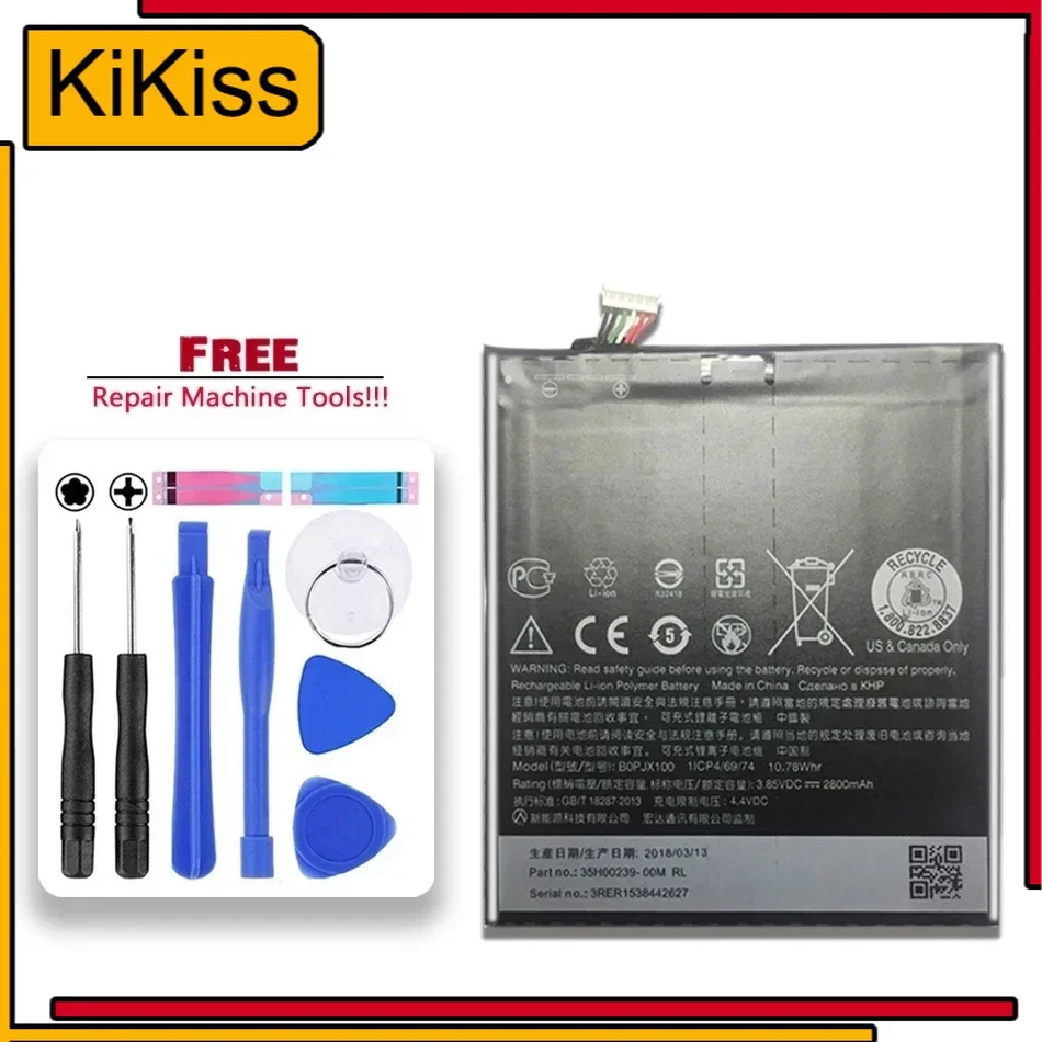

Battery For HTC One E9 Plus E9w E9+ E9PW BOPJX100 E9 Version 2800mAh Mobile Phone Batteries