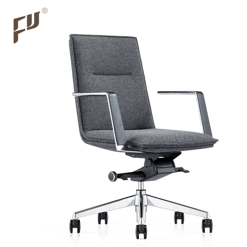 FURICCO Professional Manufacturer Swivel Staff Chair Conference Genuine Leather Office Chair