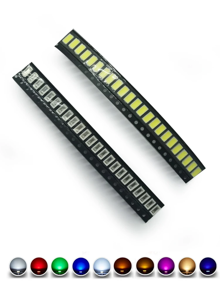 100 pièces SMD 5730 5630 puce de Diode LED 0.2W 0.5W blanc chaud rouge vert bleu jaune UV violet rose 850nm 940nm perles lumineuses émettant