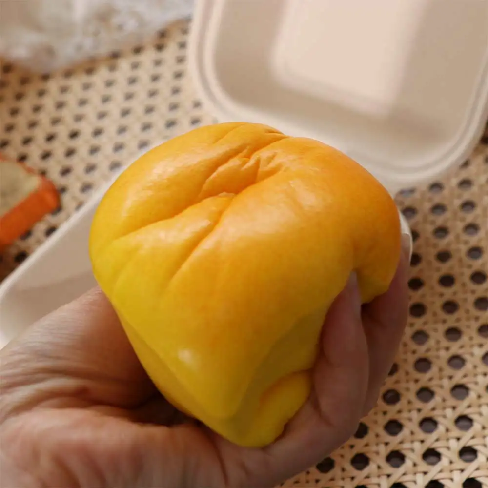 Children Slow Rising Squishy Toast Bread Hand Relax Cartoon Sensory Fidget Ball Pinch Thick Slow Rebound Adults