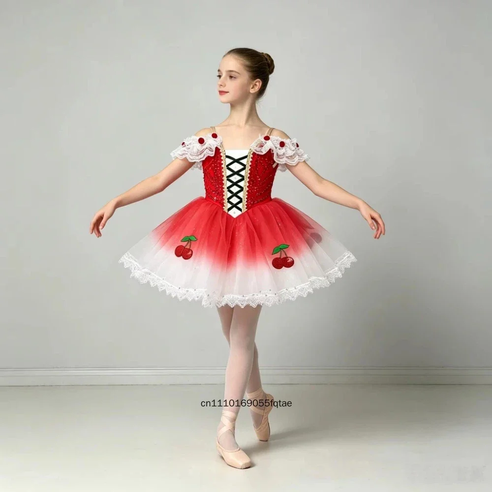 Women Girls Ballet Tutu Dress Puff Long Skirt Variable Style Stage Performance Costume Group Dance Competition Custom Dance Wear