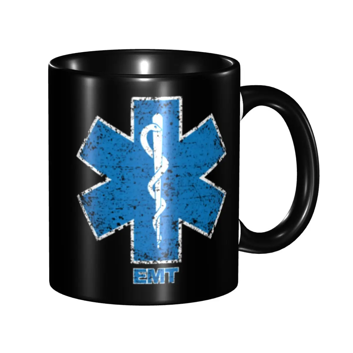 

Star Of Life Printed Coffee Mugs DIY Custom Medical Paramedic Emt Ceramic Mug Creative Present