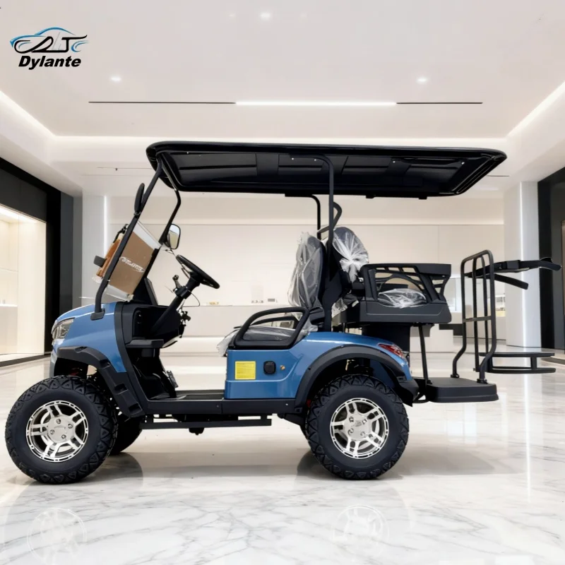 

2025 Best Price 2+2 Seater Electric Golf Cart Brand New Condition Beach Cart with 48V Battery Ranch Hunting Cart