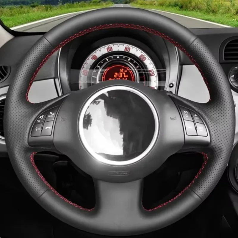 

Для Fiat 500 2007-2015 500e 2014-2018 500C 2014-2017 автомобильные аксессуары «сделай сам» из натуральной кожи с ручной строчкой