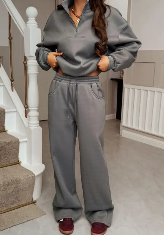 

New Fashion 2 Piece Sets Womens Outfits 2025 Autumn and Winter Casual Long Sleeved Sweatshirt Long Pants Set Women's Clothing
