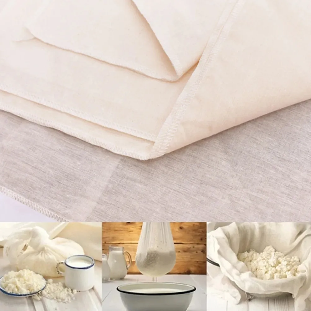 2Pcs Premium Reusable Cheesecloth Straining Cloth for Milk Juice Broth Oil Cheese Tofu Sauce Steaming Roasting Basting