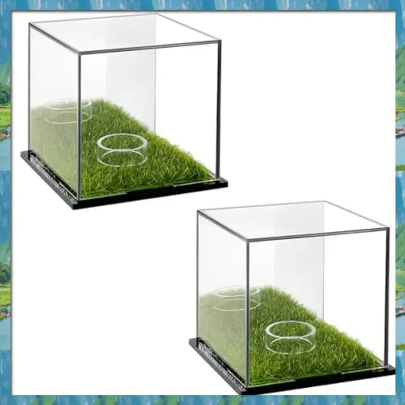 【supernew】caja-de-exhibicion-para-palos-de-golf-soporte-acrilico-para-palos-de-golf-caja-de-exhibicion-transparente-caja-de-exhibicion-cuadrada-con-base-verde