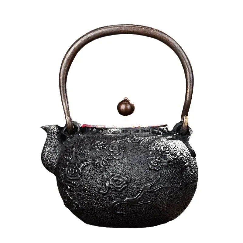 

Old pot Original pot cast uncoated hand boiled water Non boiled tea Health iron pot Tea set Gift