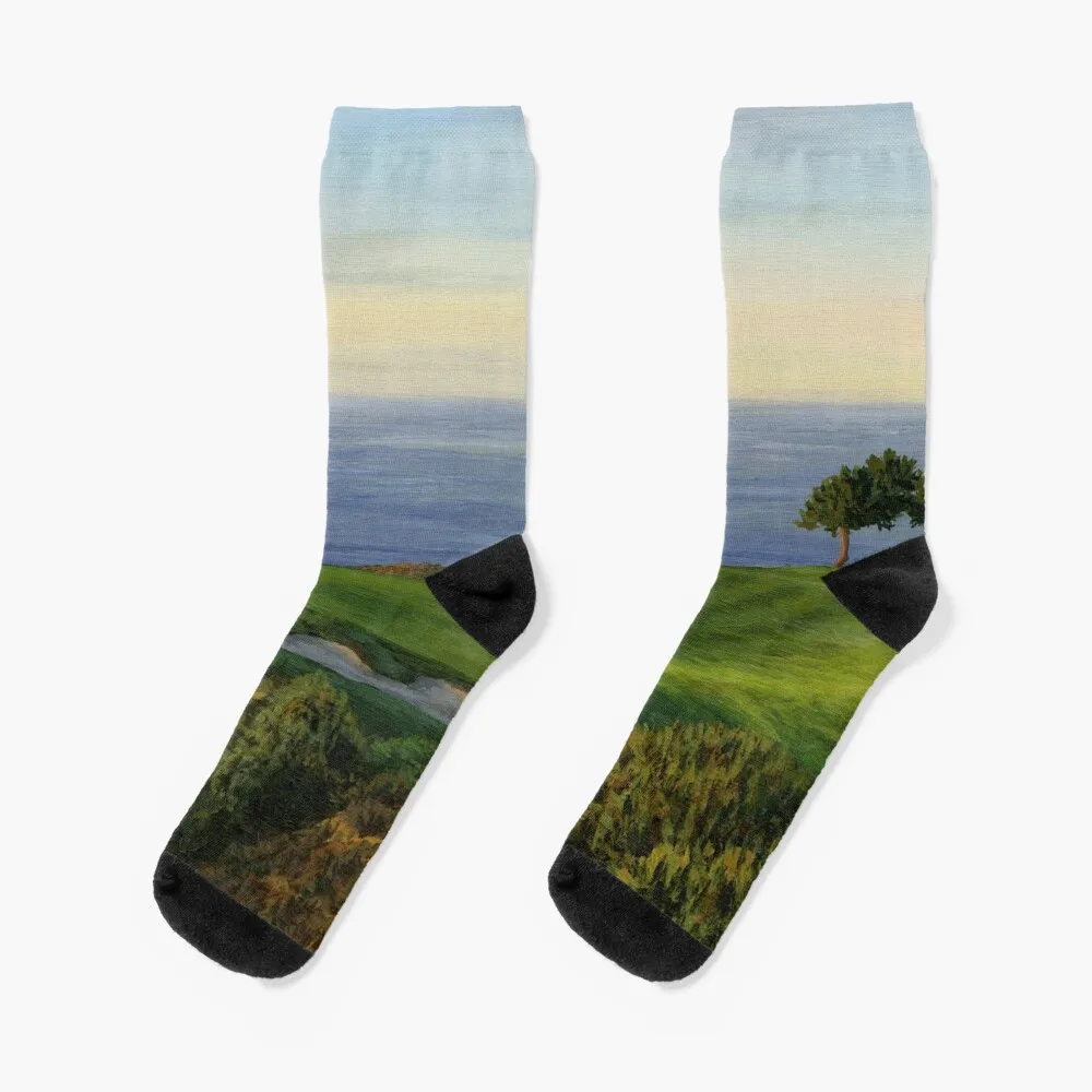 

No. 3 at Torrey Pines Socks Toe sports kawaii Socks Women's Men's