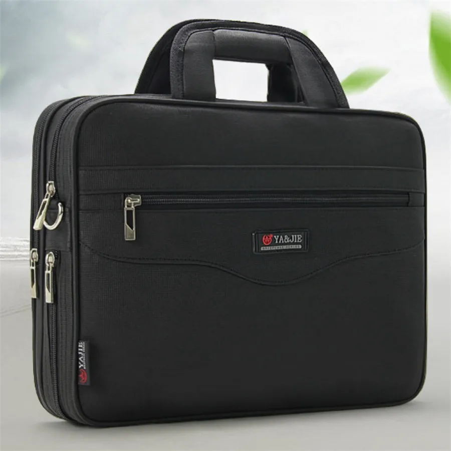 Business herren Aktentasche Große Kapazität Für männer Handtaschen Totes 14,1 Zoll Laptop Taschen Schwarz Offizielle website Reise Crossbody tasche