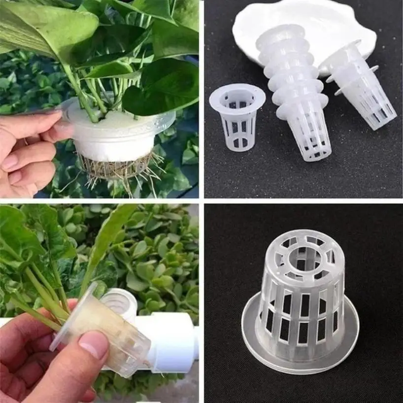 Plastic Porous Mesh Plant Pot Breathable Root Control Orchid Pot Hydroponic Plant Basket Garden Plant Root Cultivation Container