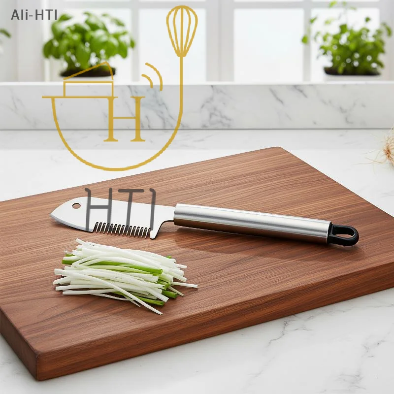 2 PCS Stainless Steel Scallion Shredder Knife Sharp Durable Vegetable Cutter for Home Kitchen Daily Food Prep