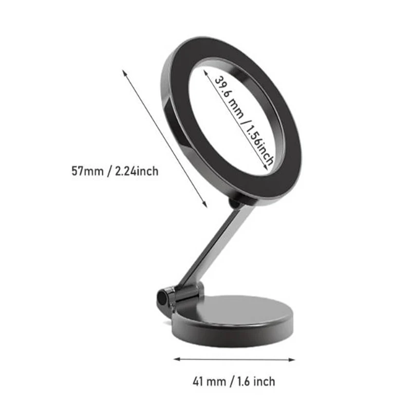 حامل هاتف سيارة مغناطيسي قابل للطي ، قابل للتعديل جبل يصلح آيفون 14 ، 13 ، 12 برو ماكس زائد ، ميني ، سامسونج ، 720 درجة ، MagSafe