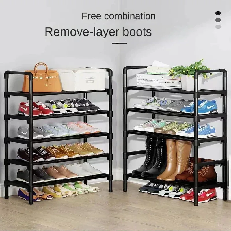 Multilaye Shoe Rack Shoes Organizer Shoerack Shoebox Shoe-Shelf Plant Shelves Metal Cabinet Shoes Organizer Cabinets Space