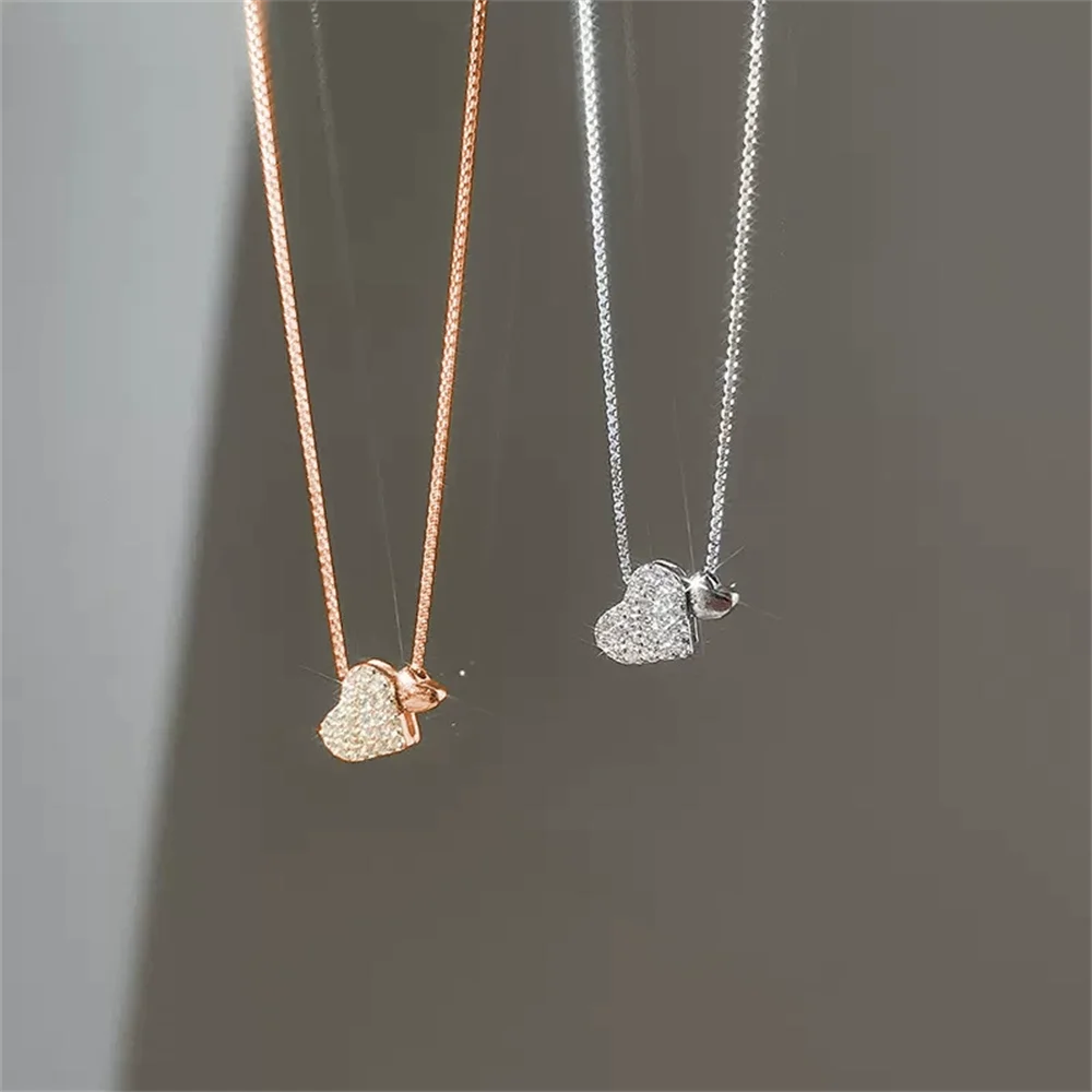 

Korean S925 Collar - Heart Design, INS Sweet Minimalist, Luxury Niche Women