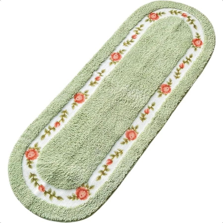 

Stay Young Nice Коврики с цветком розы для гостиной, спальни, супермягкие коврики для ванной комнаты, нескользящий впитывающий коврик для ванной с цветочным принтом Aesth