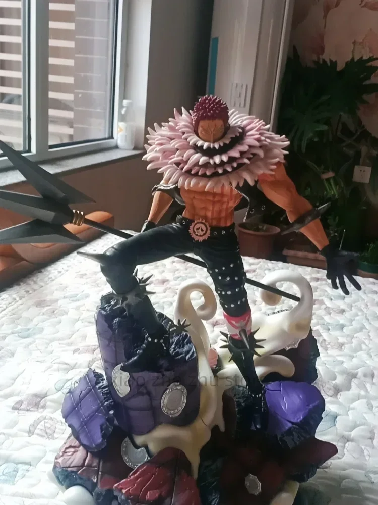 One Piece Anime Figure King Of Artist Charlotte Katakuri Pvc Action Figure Collectible Model Toy Gift Toys For Children 37cm