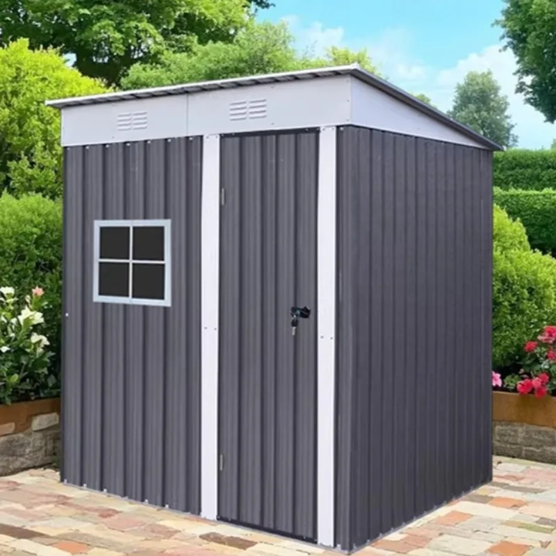 Outdoor Storage Shed with Side Door for Storing Odds and Ends Easy To Assemble A Practical Space Suitable for Gardens and Patios