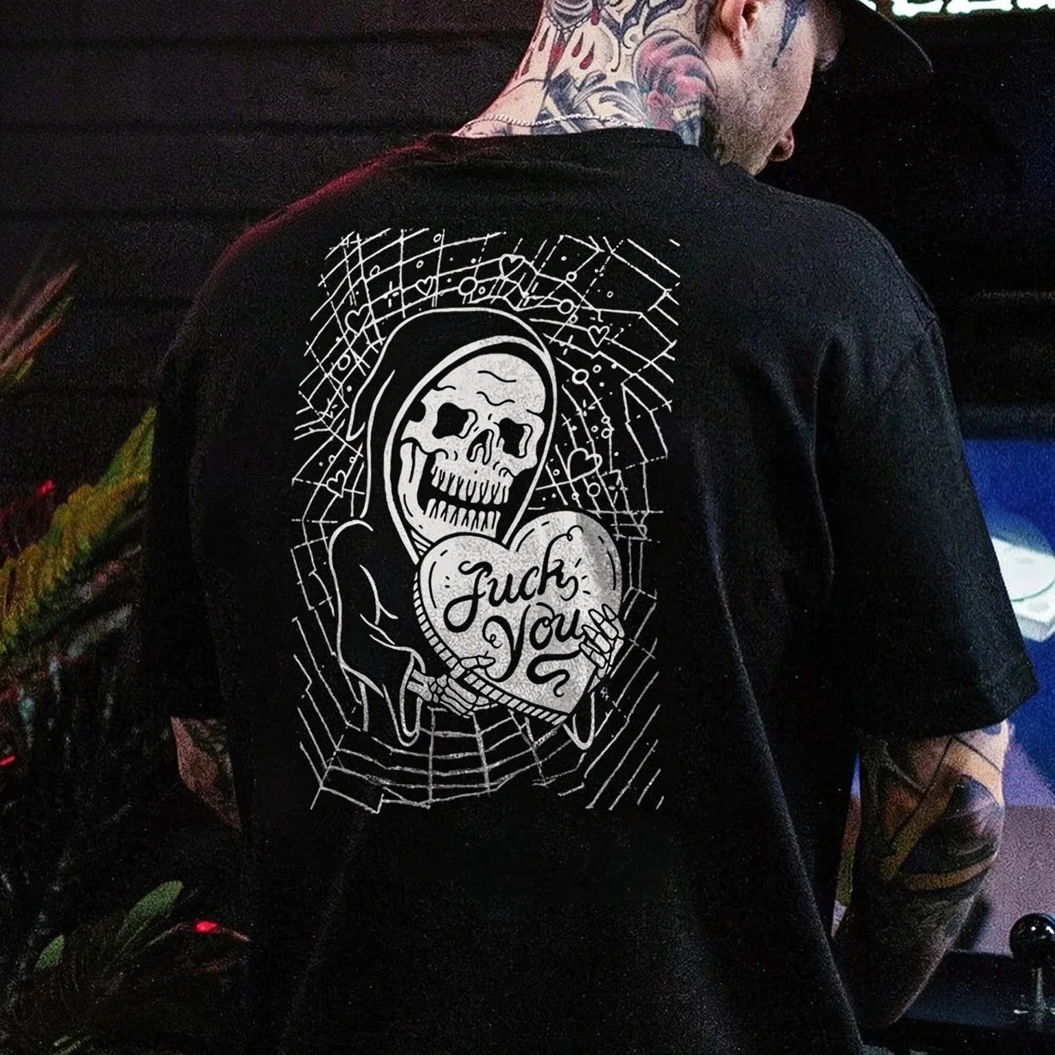 2026 Biker Skull Reaper Bear Helmet Graphic Tee Retro Streetwear Black Crew Neck Casual Short Sleeve T-shirt