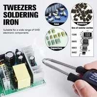 T12 Soldering Station STM 32 Chip Version 2.1 OLED Digital Adjust Temp 5pin Soldering Iron Handle Or Tweezers Handle AUTO Sleep