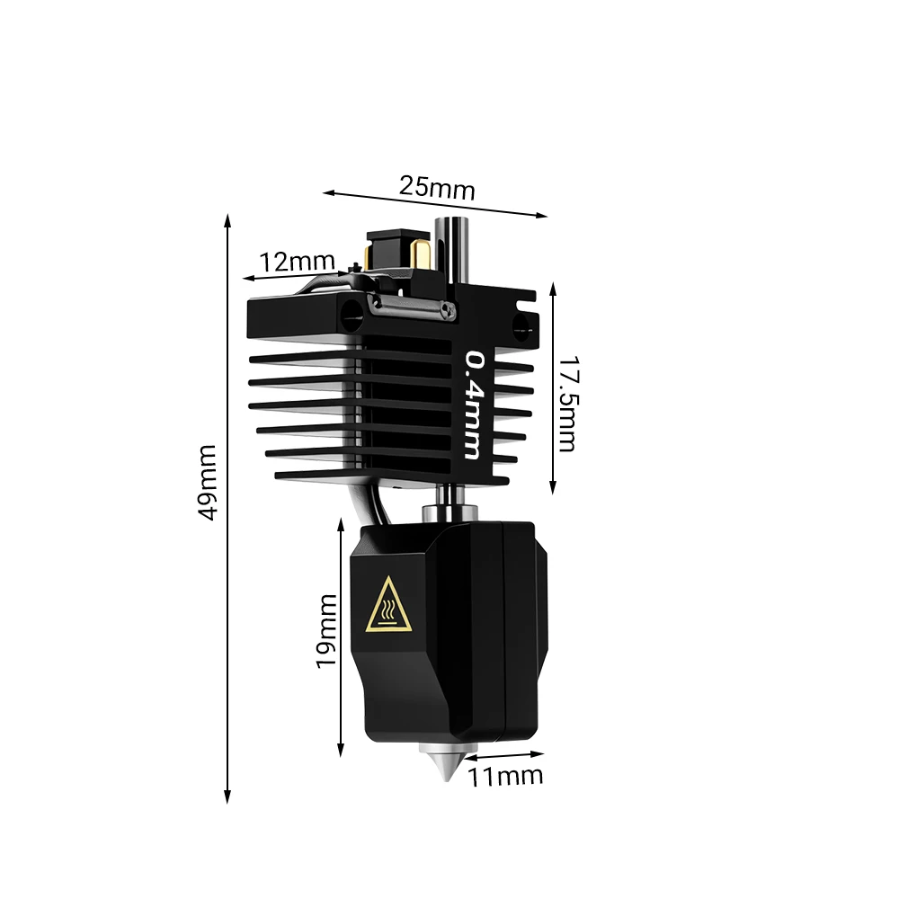 For FLASHFORGE Creator 5 Creator 5 Pro Nozzle C5 Hotend Hardened Steel 0.25 0.4 0.6 0.8mm Creator 5 3D Printer Extruder Parts 6