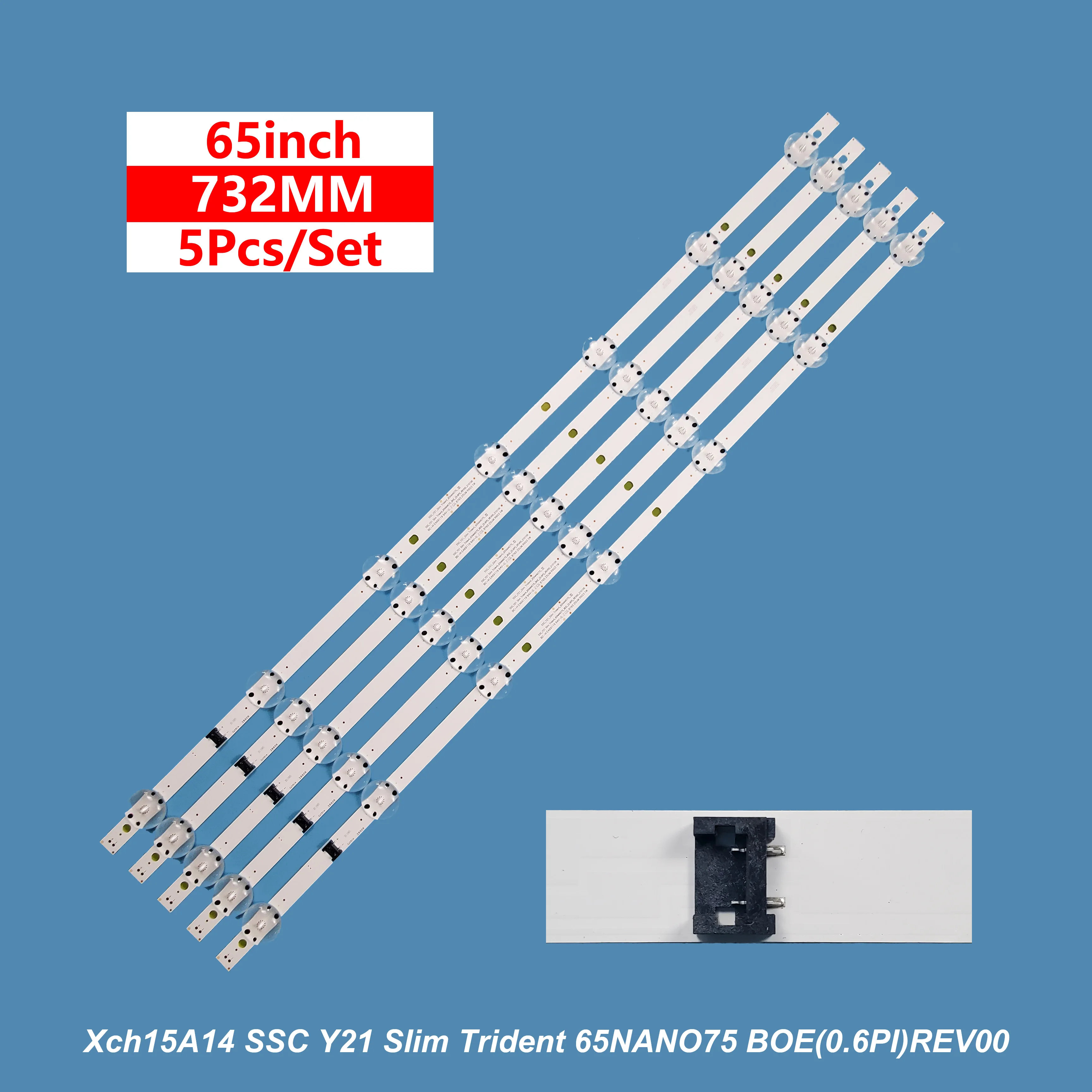 

ТВ СВЕТОДИОДНЫЙ SSC Y21 Slim Trident 65NANO75 BOE(0.6PI)REV00 для 65-дюймового телевизора 5 шт./комплект SSC Y21 Slim Trident 65NANO75 BOE(0.6PI)REV00 светодиодный