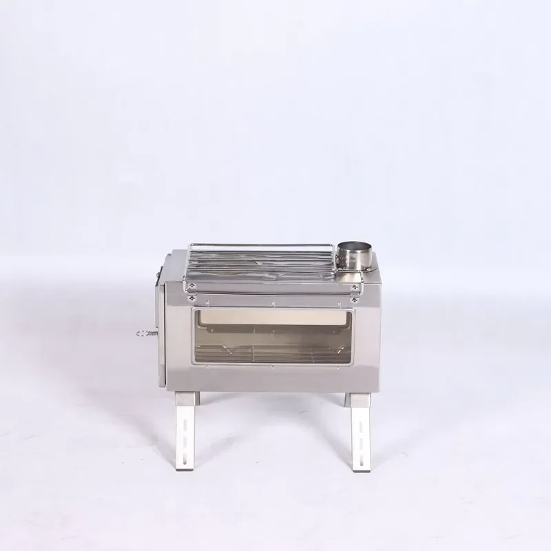 Multi Functional Convenient Stainless Steel Outdoor Camping Barbecue Stove Integrated Heating Wood Stove for for