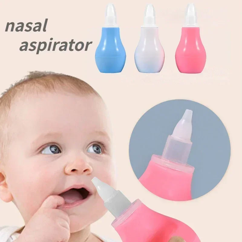 New Born Silicone Baby Safety Nose Cleaner Vacuum Suction Children Nasal Aspirator New Baby Care Diagnostic-tool Vacuum Sucker