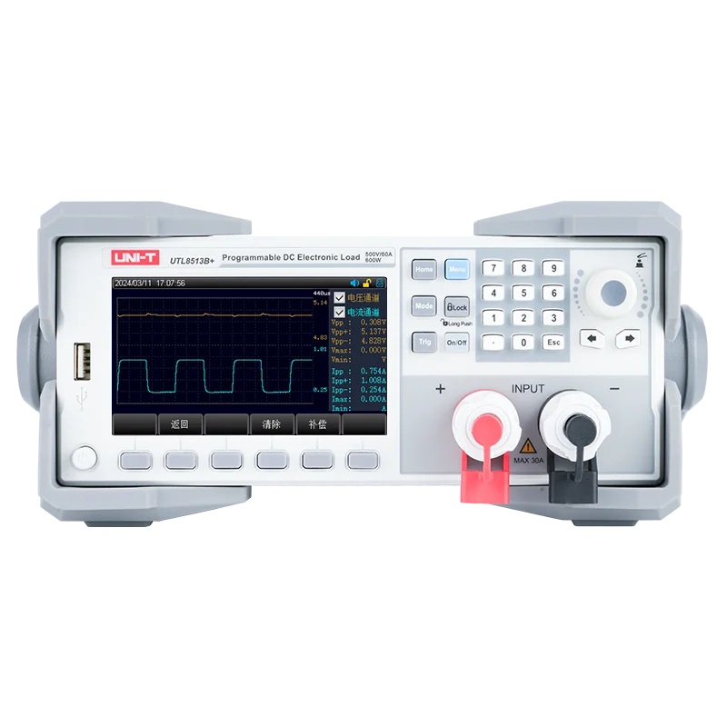 

UNI-T UTL8513B+ 500V 60A 600W DC Electronic Load Programmable Battery Tester Voltage Current