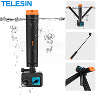 TELESIN Underwater Buoyancy bar Diving Extendable Selfie Stick Tripod For Gopro 13 12 11 10 Insta360 AcePro X4 X5 DJI Action 4 5