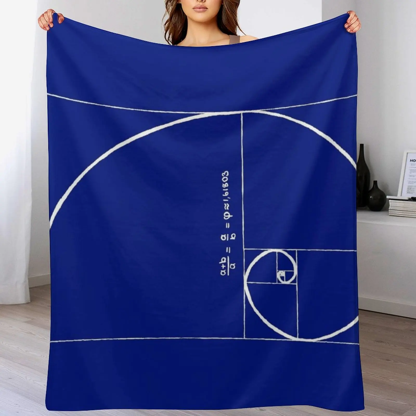 

Fibonacci Throw Blanket Durable Warm Blanket for Daily Home Use