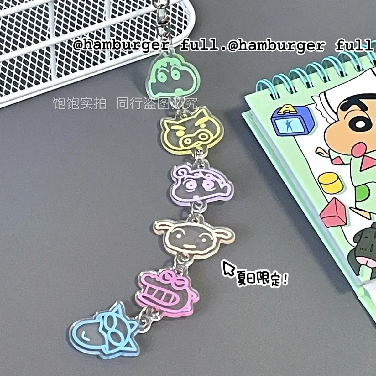 Crayon Shin-chan Cute Cartoon Waniyama San Nohara Shiro Brief Strokes Keychain Kawaii Toy Backpack Pendant Periphery Lovely Gift