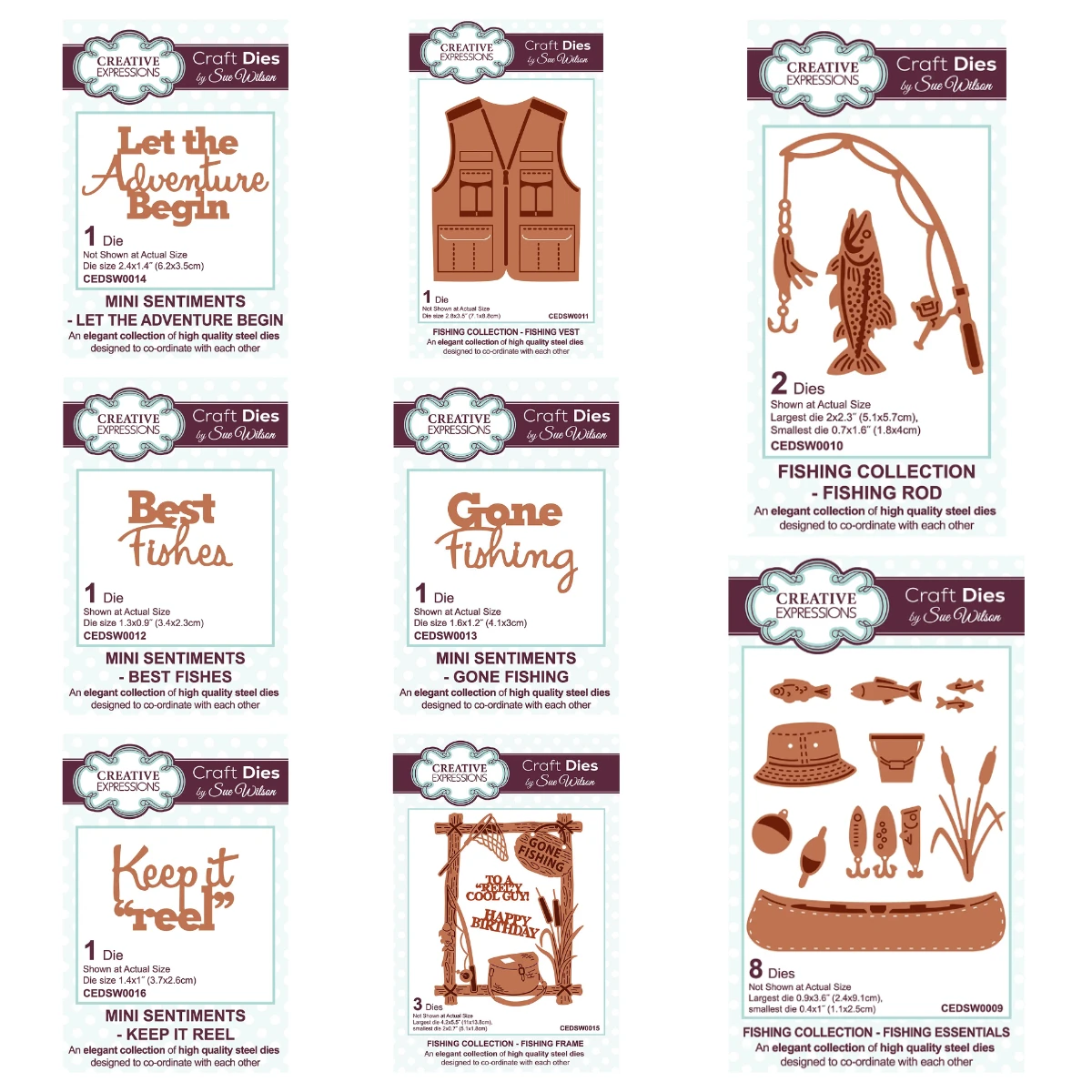 

2025 New Gone Fishing Metal Cutting Dies Scrapbooking Diary Decoration Stencil Embossing Template DIY Greeting Card Handmade