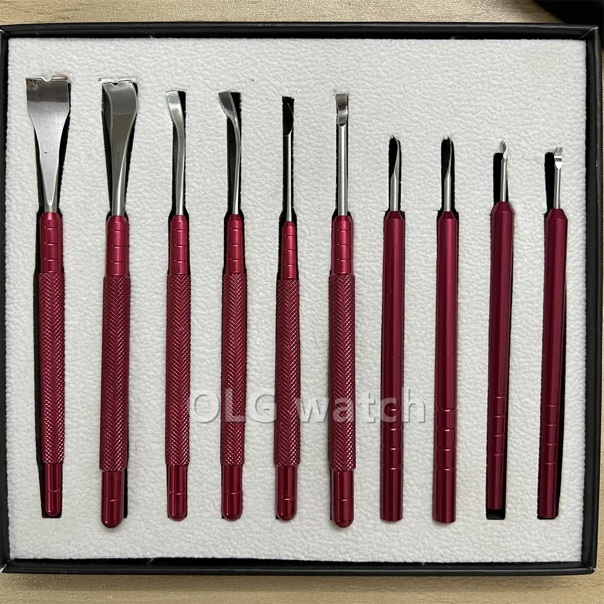 10 stücke Uhr Reparatur Entferner Nadel zangen Uhr Bewegung Hände Nadeln Entfernen Hebel Stahl Klinge Uhrmacher Reparatur Werkzeug Set