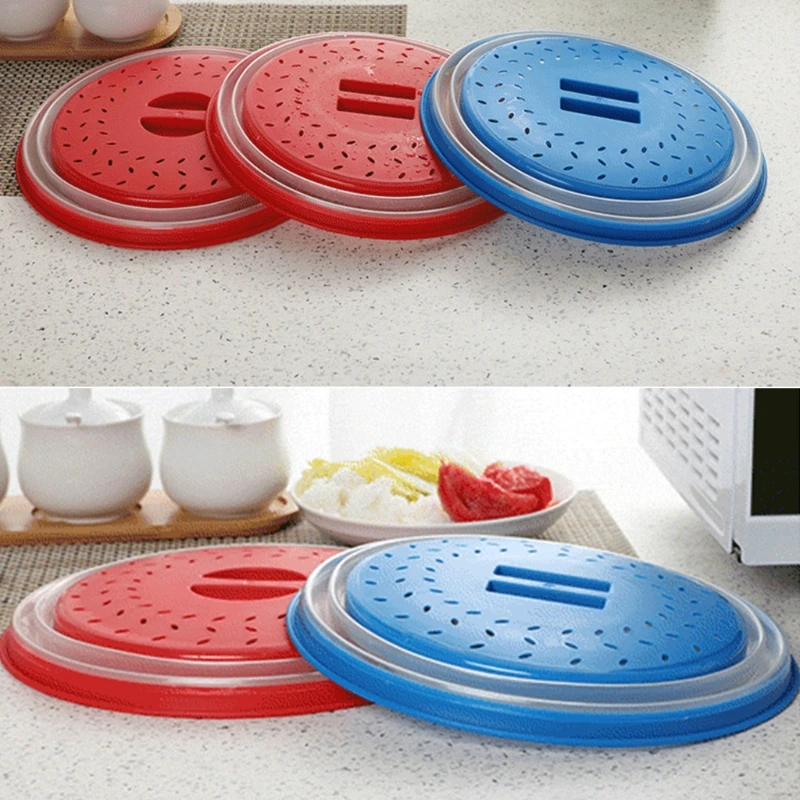 2 Pcs Multifunctional Foldable Heated Spatter-proof Cover Cooking Frying Oil Splatter Guard for Kitchens Frying Pans Lid