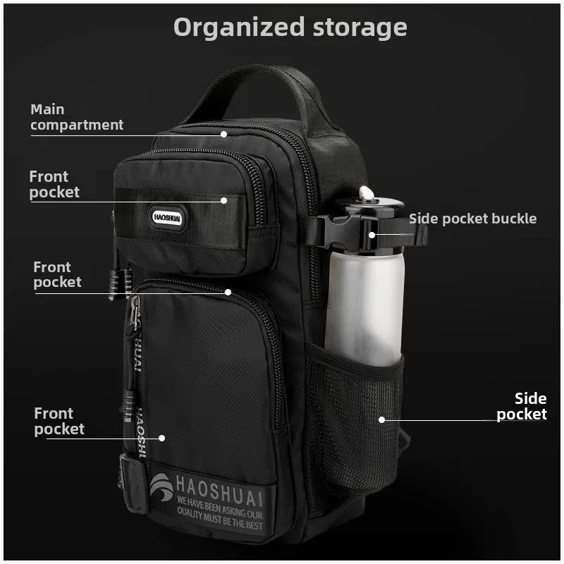 

Новинка 2025 года, корейская мужская большая нагрудная сумка Capaci, сумка на одно плечо, наклонная сумка, повседневная спортивная сумка на открытом воздухе