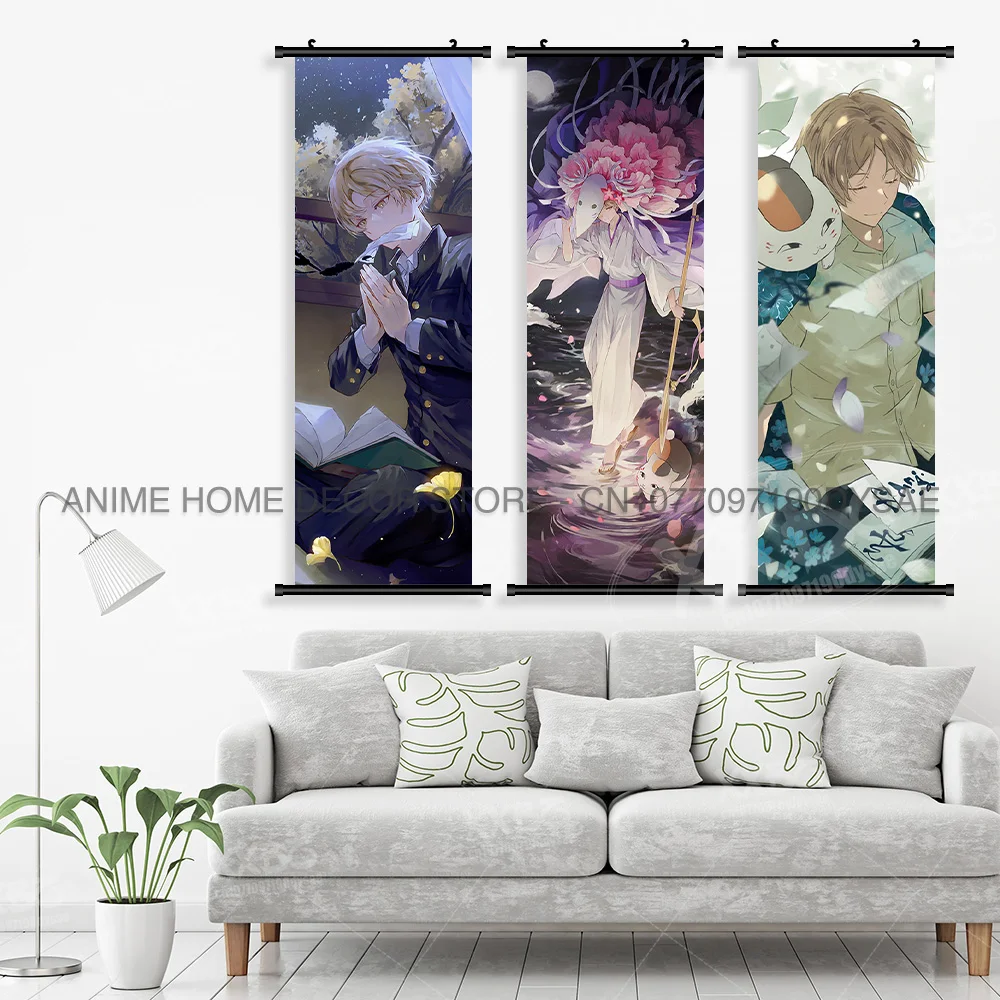 Kawaii Anime Natsume's Buch der Freunde Druck Poster Wand Kunstwerk Hängen Malerei Zimmer Leinwand Schriftrollen Bilder Hause Dekoration – Detail 3