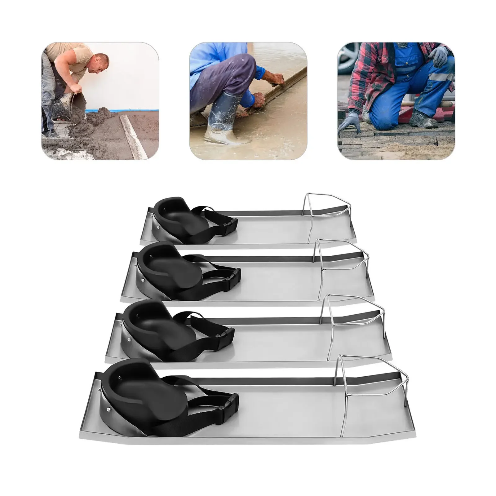 

4 шт. бетонные наколенники, наколенники, 28 x 8 дюймов, наколенники из нержавеющей стали