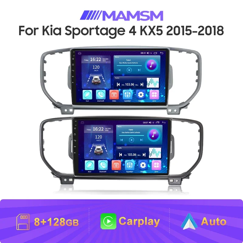 

Автомобильный мультимедийный плеер MAMSM 2Din Android 12 для Kia Sportage 4 KX5 2015 -2018 4G стерео GPS DVD Авторадио AI голосовой Carplay