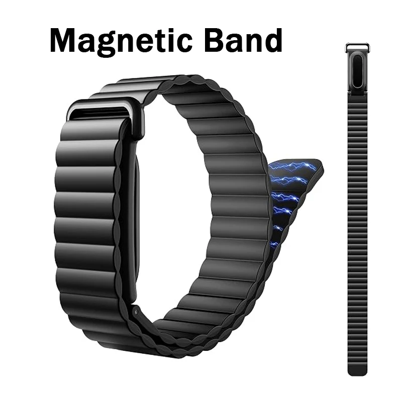 Magnetic Strap for Google Fitbit Air smart band bracelet silicone sport loop wristb replacement belt for Fitbit Air Bands Case