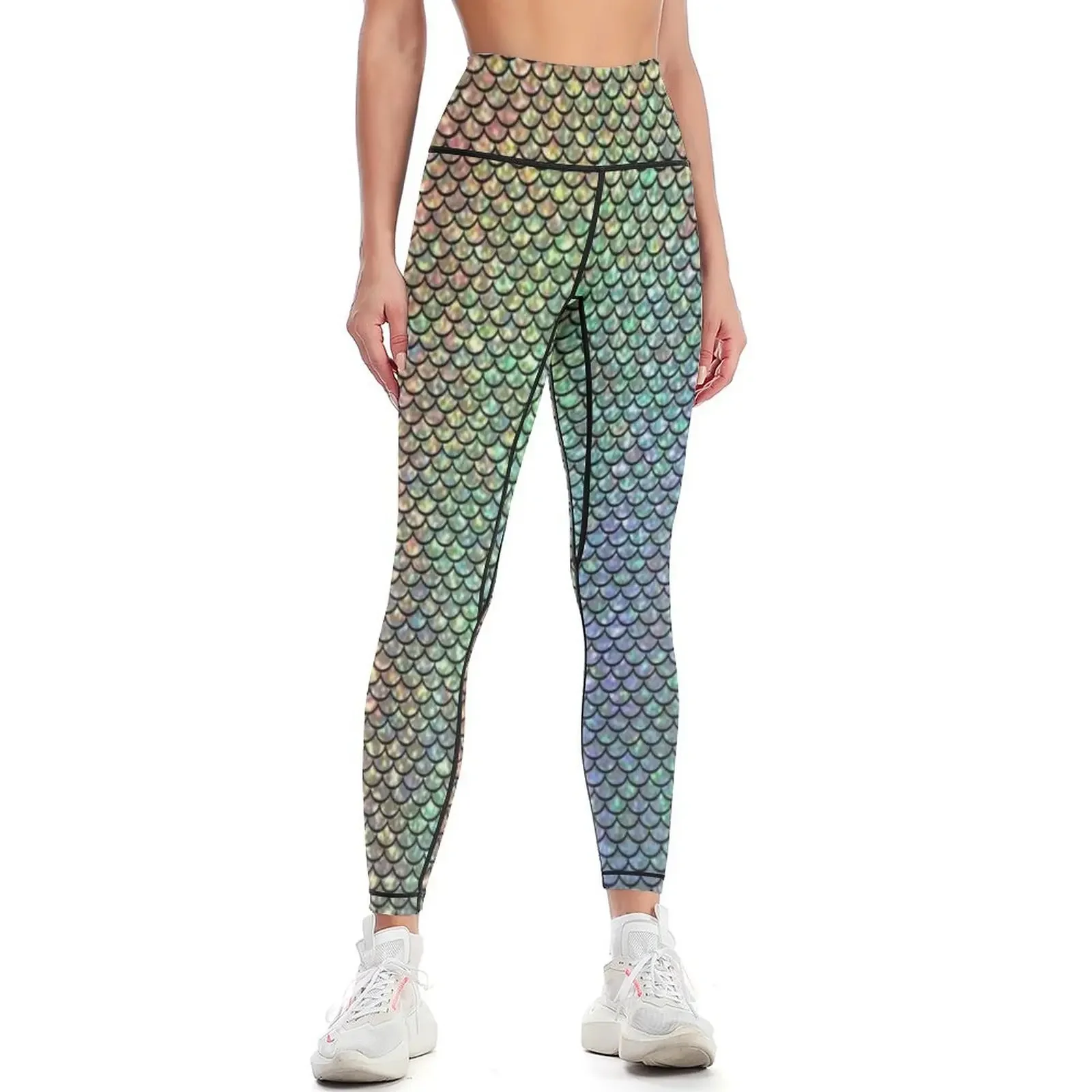 

Rainbow Mermaid Leggings trousers for physical Women sportwear Sports female Womens Leggings