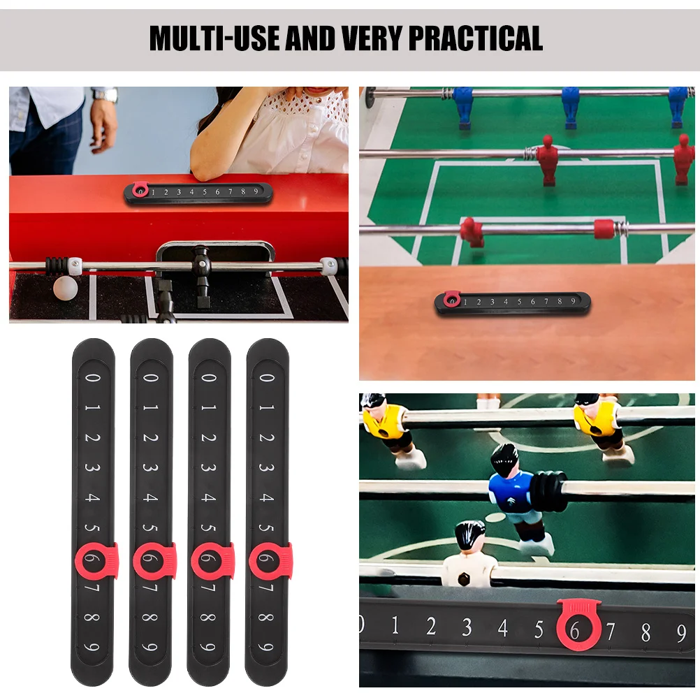 

4Pcs Foosball Scorekeepers Multi-Function Durable Plastic Score Counters Table Soccer Game Props Portable Markers