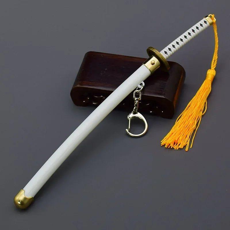 23cm Wado Ichimonji Roronoa Zoro One OP piece Anime, Metal Japanese Katana, Weapon Model, 1:6 Doll gear Crafts Toys