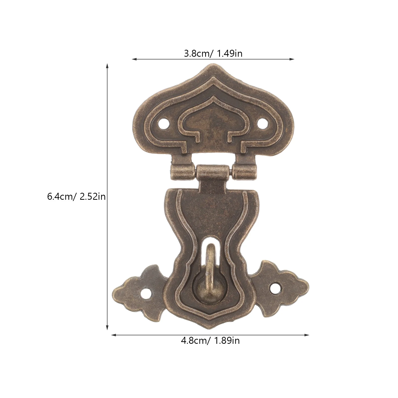 4 قطعة صندوق مجوهرات كلاسيكي أنيق مشبك صغير بمشبك مزلاج للهدايا صناديق خشبية صندوق مجوهرات صغير مشبك غلق بمشبك أبازيم