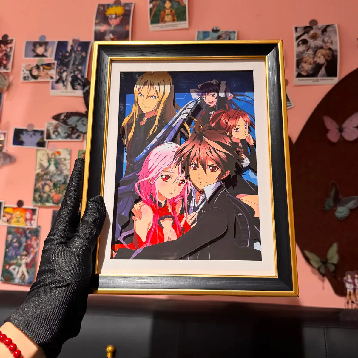 

Guilty Crown 3D Layered Paper Art - Wall Hanging Paper Sculpture Decorative Painting for Bedroom & Anime Gift Collection