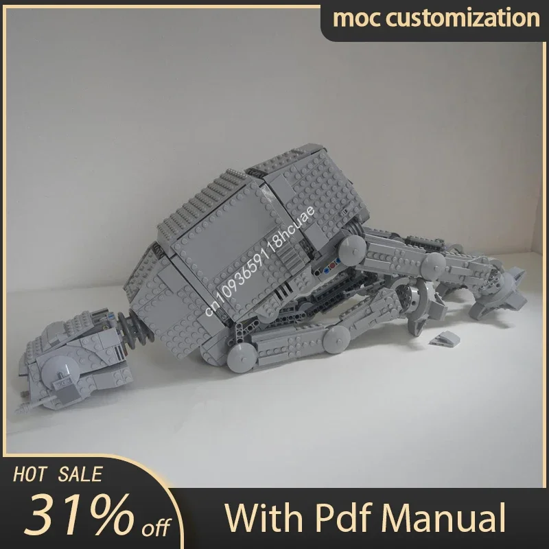 

1231 шт. Moc Star Battle Defeated AT-AT Walker Модель Строительные блоки Кирпичи Diy Творческая сборка Развивающая игрушка в подарок