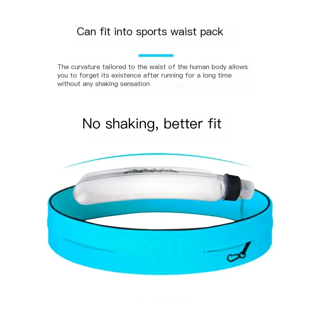 400ML Sport Water Bottle Push-Pull Spout Arc Leak-proof Waist Bag Hydratio Bottle Gym Fitness  Running Cycling Water Bottle