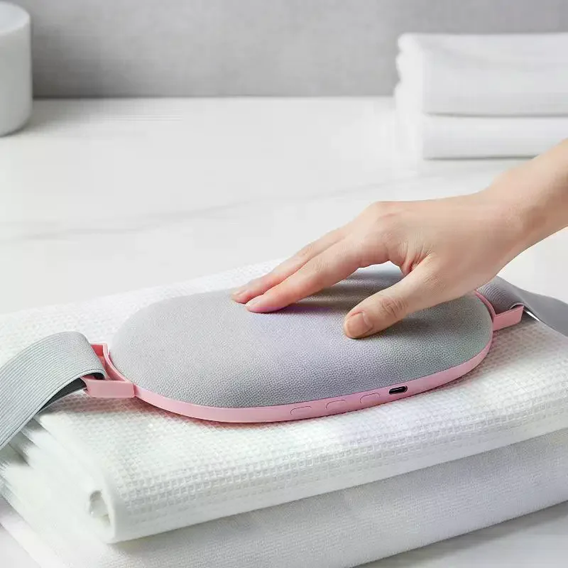 USB Rechargeable Portable Electric Waist Massage Belt Vibration Infrared Heat for Drivers Long Trip Use